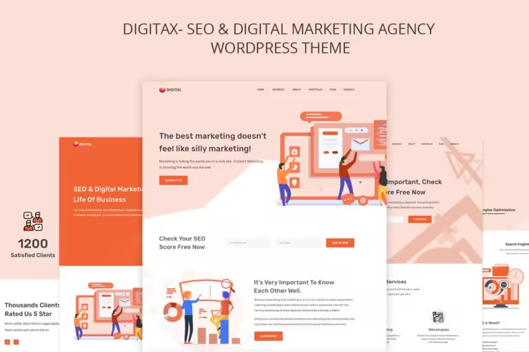 Digitax v1.1.6 – Temas de Agência de SEO e marketing digital