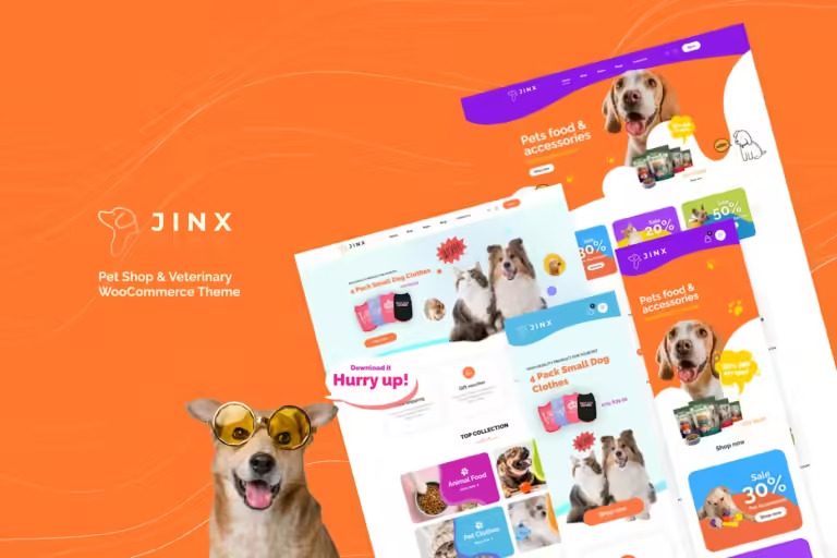 Jinx – Tema WooCommerce para Pet Shop